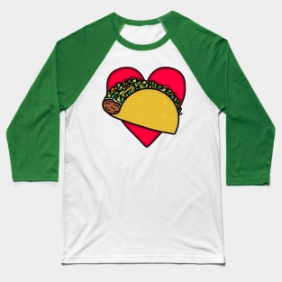 Taco Love (Large Print) Baseball T-Shirt